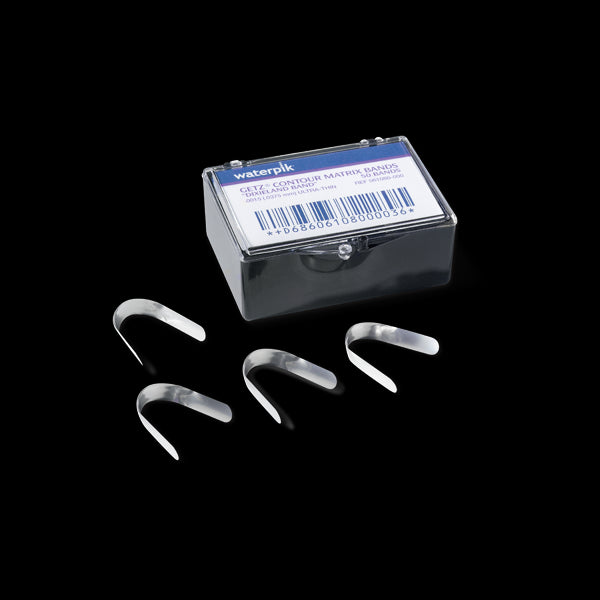 WaterPik 061081-000 Getz Contour Dental Matrix Bands .002 Gauge Regular 50/Pk WaterPik 061081-000 Getz Contour Dental Matrix Bands .002 Gauge Regular 50/Pk